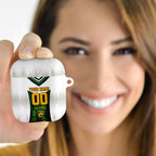 Personalised Tasmania Oztag Mascot AirPods Case Green White Stripe Australian Flag Mascot