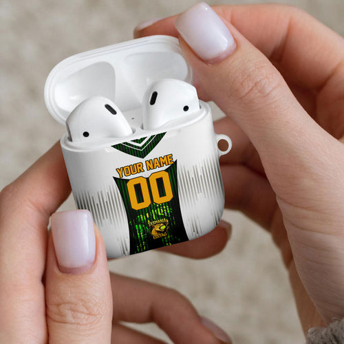 Personalised Tasmania Oztag Mascot AirPods Case Green White Stripe Australian Flag Mascot
