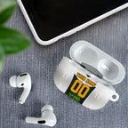 Personalised Tasmania Oztag Mascot AirPods Case Green White Stripe Australian Flag Mascot