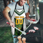 Personalised Tasmania Oztag Mascot Apron Green White Stripe Australian Flag Mascot
