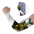 Personalised Tasmania Oztag Mascot Arm Sleeves Green White Stripe Australian Flag Mascot