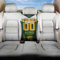 Personalised Tasmania Oztag Mascot Back Car Seat Cover Green White Stripe Australian Flag Mascot