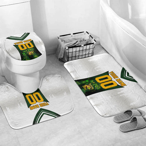 Personalised Tasmania Oztag Mascot Bathroom Set Green White Stripe Australian Flag Mascot