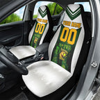 Personalised Tasmania Oztag Mascot Car Seat Cover Green White Stripe Australian Flag Mascot