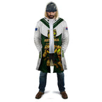 Personalised Tasmania Oztag Mascot Cloak Green White Stripe Australian Flag Mascot