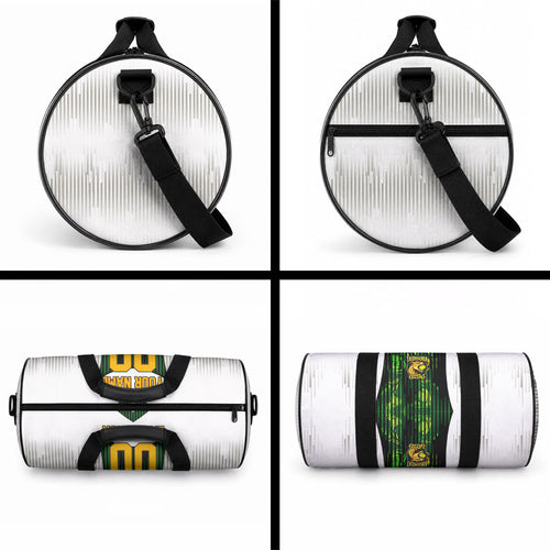 Personalised Tasmania Oztag Mascot Duffle Bag Green White Stripe Australian Flag Mascot