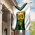 Personalised Tasmania Oztag Mascot Garden Flag Green White Stripe Australian Flag Mascot