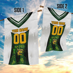 Personalised Tasmania Oztag Mascot Garden Flag Green White Stripe Australian Flag Mascot