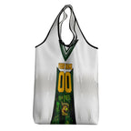 Personalised Tasmania Oztag Mascot Grocery Bag Green White Stripe Australian Flag Mascot