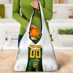 Personalised Tasmania Oztag Mascot Grocery Bag Green White Stripe Australian Flag Mascot