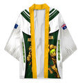 Personalised Tasmania Oztag Mascot Kimono Green White Stripe Australian Flag Mascot