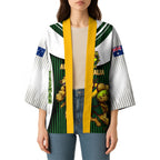 Personalised Tasmania Oztag Mascot Kimono Green White Stripe Australian Flag Mascot