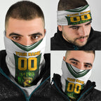 Personalised Tasmania Oztag Mascot Neck Gaiter Green White Stripe Australian Flag Mascot