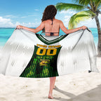 Personalised Tasmania Oztag Mascot Sarong Green White Stripe Australian Flag Mascot