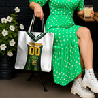 Personalised Tasmania Oztag Mascot Tote Bag Green White Stripe Australian Flag Mascot