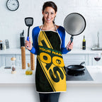 Personalised Tasmania Oztag Apron Black Gold Aboriginal Pattern