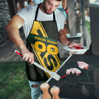 Personalised Tasmania Oztag Apron Black Gold Aboriginal Pattern
