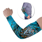 Personalized Cronulla Sutherland Sharks Rugby Christmas Arm Sleeves Holiday Mascot Graphic Art Festive Lights Bow