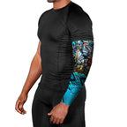 Personalized Cronulla Sutherland Sharks Rugby Christmas Arm Sleeves Holiday Mascot Graphic Art Festive Lights Bow