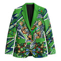 Personalized Canberra Raiders Rugby Christmas Blazer Holiday Mascot Graphic Art Festive Lights Bow