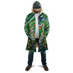 Personalized Canberra Raiders Rugby Christmas Cloak Holiday Mascot Graphic Art Festive Lights Bow