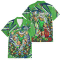 Personalized Canberra Raiders Rugby Christmas Family Matching Summer Maxi Dress and Hawaiian Shirt Holiday Mascot Graphic Art Festive Lights Bow
