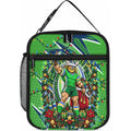 Personalized Canberra Raiders Rugby Christmas Lunch Bag Holiday Mascot Graphic Art Festive Lights Bow