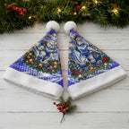 Canterbury Bankstown Bulldogs Rugby Christmas Santa Hat Holiday Mascot Graphic Art Festive Lights Bow