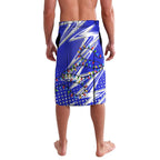 Personalized Canterbury Bankstown Bulldogs Rugby Christmas Lavalava Holiday Mascot Graphic Art Festive Lights Bow