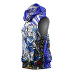 Personalized Canterbury Bankstown Bulldogs Rugby Christmas Sleeveless Hoodie Holiday Mascot Graphic Art Festive Lights Bow
