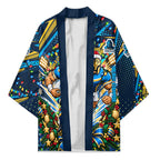 Personalized Gold Coast Titans Rugby Christmas Kimono Holiday Mascot Graphic Art Festive Lights Bow