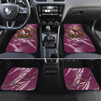 Personalized Manly Warringah Sea Eagles Rugby Christmas Car Mats Holiday Mascot Graphic Art Festive Lights Bow