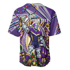 Personalized Melbourne Storm Rugby Christmas Baseball Jersey Holiday Mascot Graphic Art Festive Lights Bow