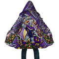 Personalized Melbourne Storm Rugby Christmas Cloak Holiday Mascot Graphic Art Festive Lights Bow