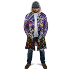 Personalized Melbourne Storm Rugby Christmas Cloak Holiday Mascot Graphic Art Festive Lights Bow