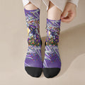 Personalized Melbourne Storm Rugby Christmas Crew Socks Holiday Mascot Graphic Art Festive Lights Bow