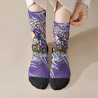 Personalized Melbourne Storm Rugby Christmas Crew Socks Holiday Mascot Graphic Art Festive Lights Bow