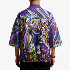 Personalized Melbourne Storm Rugby Christmas Kimono Holiday Mascot Graphic Art Festive Lights Bow