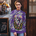 Personalized Melbourne Storm Rugby Christmas Ugly Christmas Sweater Holiday Mascot Graphic Art Festive Lights Bow