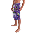 Personalized Melbourne Storm Rugby Christmas Lavalava Holiday Mascot Graphic Art Festive Lights Bow