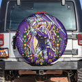 Personalized Melbourne Storm Rugby Christmas Spare Tire Cover Holiday Mascot Graphic Art Festive Lights Bow