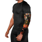 Personalized Penrith Panthers Rugby Christmas Arm Sleeves Holiday Mascot Graphic Art Festive Lights Bow