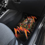 Personalized Penrith Panthers Rugby Christmas Car Mats Holiday Mascot Graphic Art Festive Lights Bow