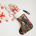 Penrith Panthers Rugby Christmas Stocking Holiday Mascot Graphic Art Festive Lights Bow
