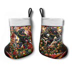 Penrith Panthers Rugby Christmas Stocking Holiday Mascot Graphic Art Festive Lights Bow