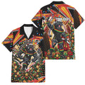 Personalized Penrith Panthers Rugby Christmas Family Matching Summer Maxi Dress and Hawaiian Shirt Holiday Mascot Graphic Art Festive Lights Bow