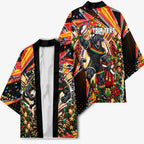 Personalized Penrith Panthers Rugby Christmas Kimono Holiday Mascot Graphic Art Festive Lights Bow