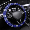Canterbury Bulldogs Christmas Steering Wheel Cover Australian Rugby Fans - Pixelated Ugly Xmas Pattern Mascot Santa