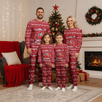 Personalized Dolphins Christmas Pajama Set Australian Rugby Fans - Pixelated Ugly Xmas Pattern Mascot Santa