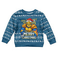 Personalized Gold Coast Titans Christmas Kid Ugly Christmas Sweater Australian Rugby Fans - Pixelated Ugly Xmas Pattern Mascot Santa